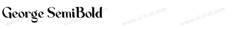 George SemiBold字体转换